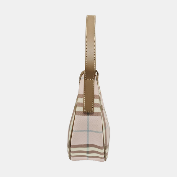 Coated Canvas Top Handle Bag Pink