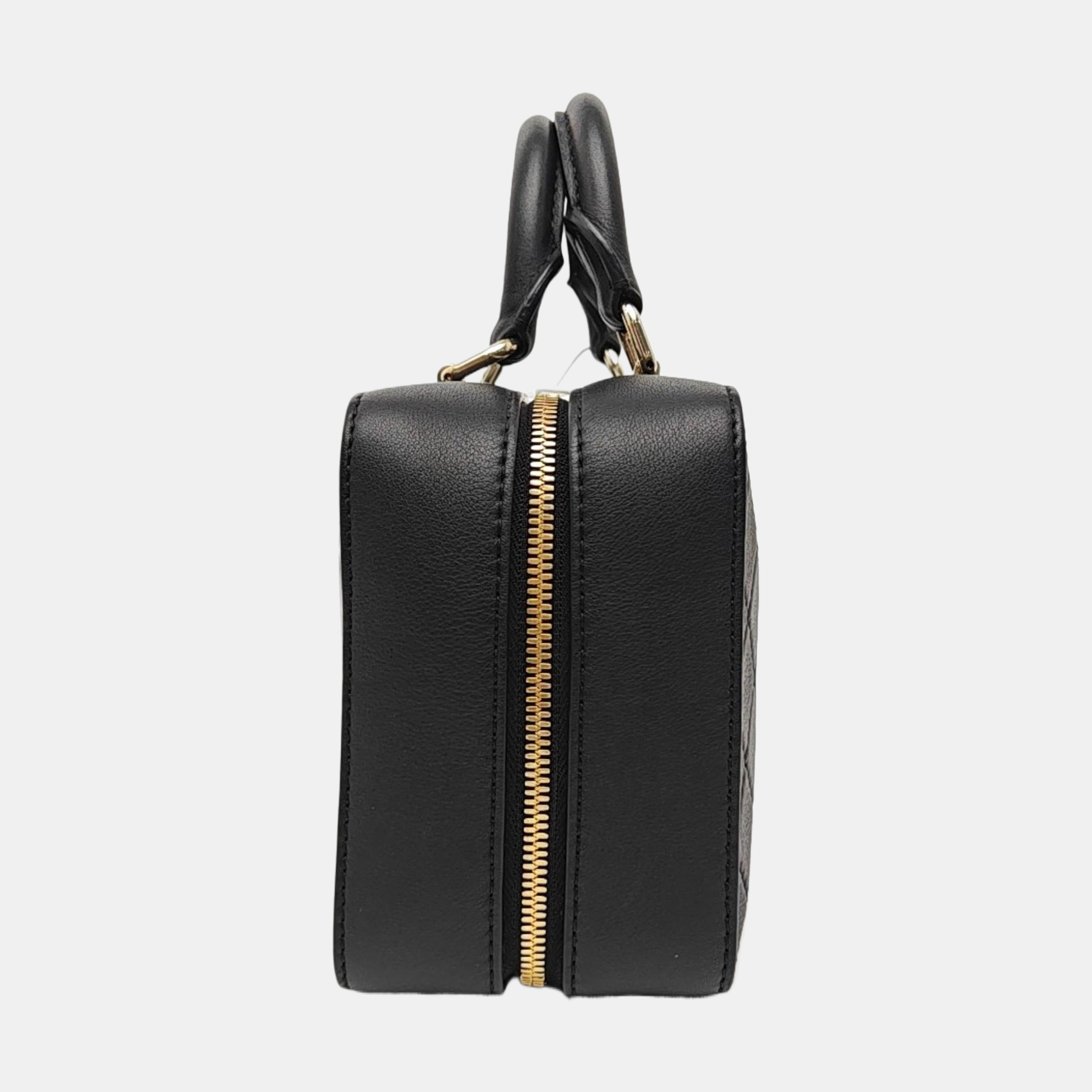 Quilted Calfskin Shoulder Bag Black