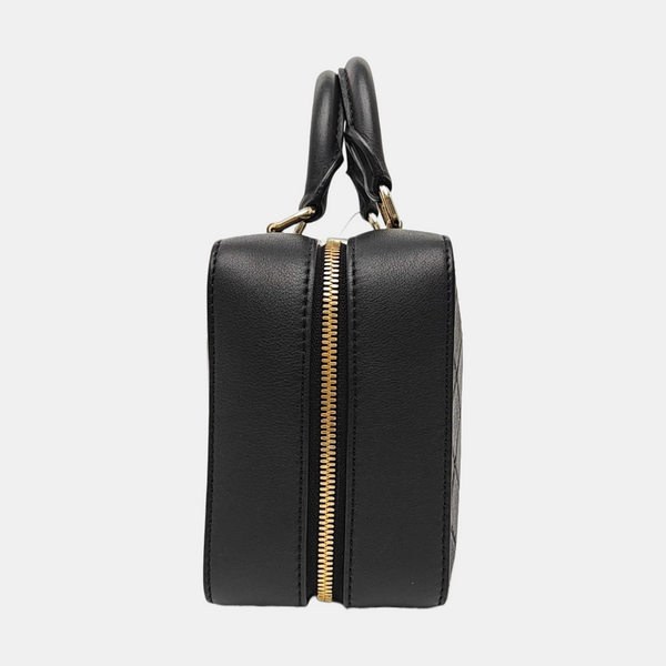Quilted Calfskin Shoulder Bag Black