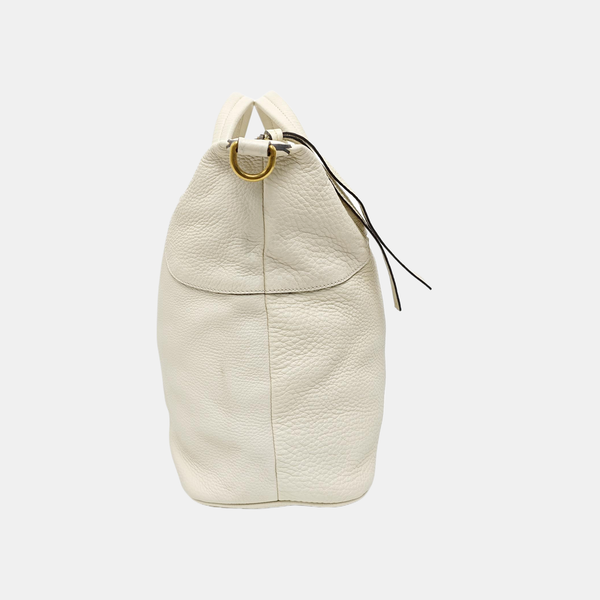 Calfskin Shoulder Bag White