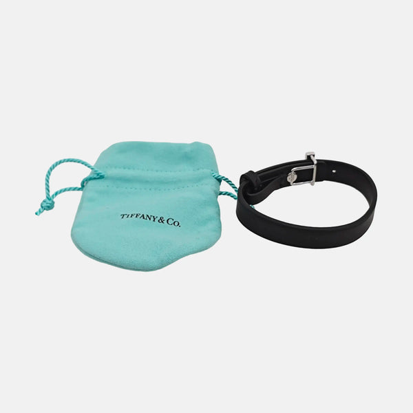 Tiffany 1837 925 Sterling Silver Black Bracelet