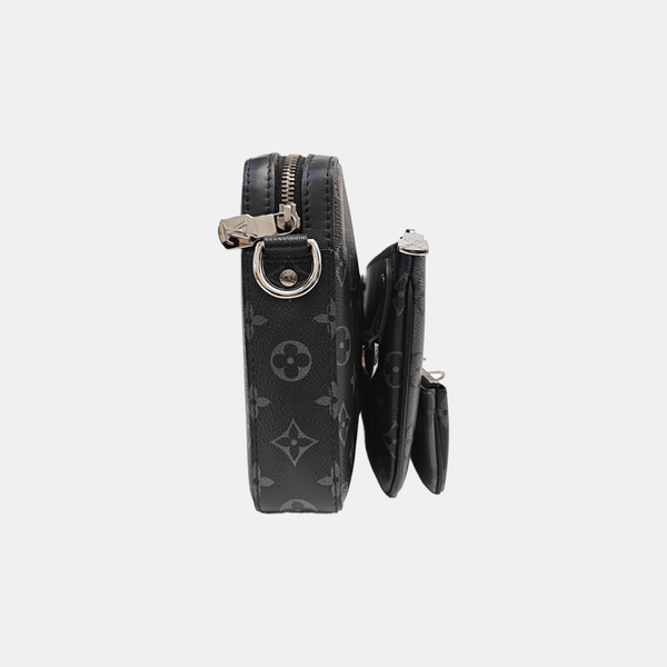 TRIO Monogram Coated Canvas Gray