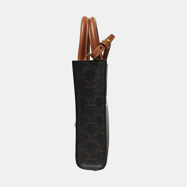CABAS CELINE Mini Coated Canvas Brown
