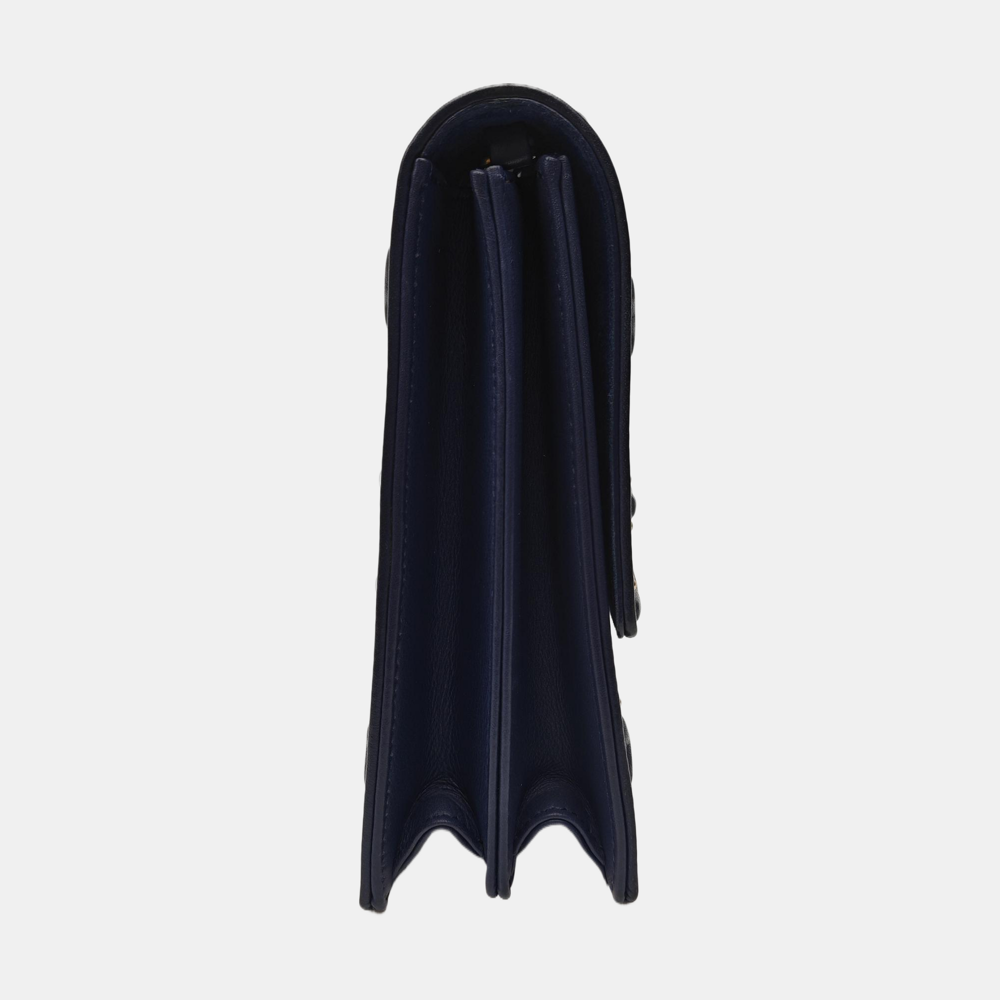 Diorama Cannage Calfskin Blue