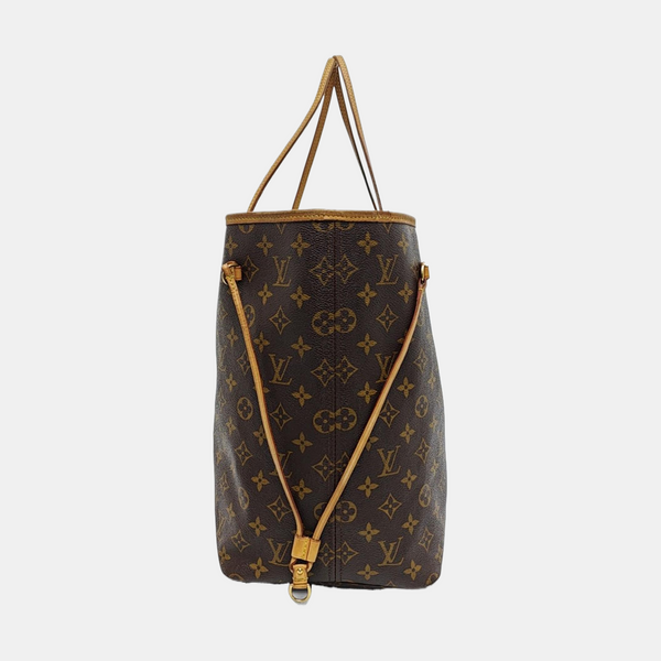 NEVERFULL GM Monogram Coated Canvas Brown