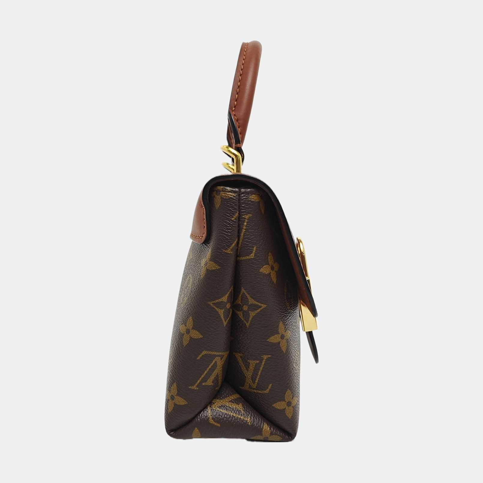 LOCKY BB Monogram Coated Canvas Brown