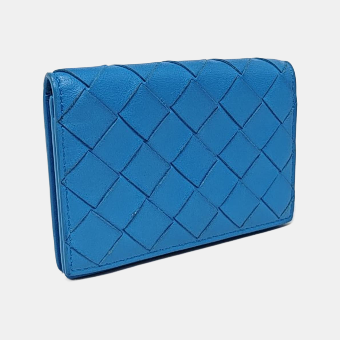 Calfskin Card Holder Blue
