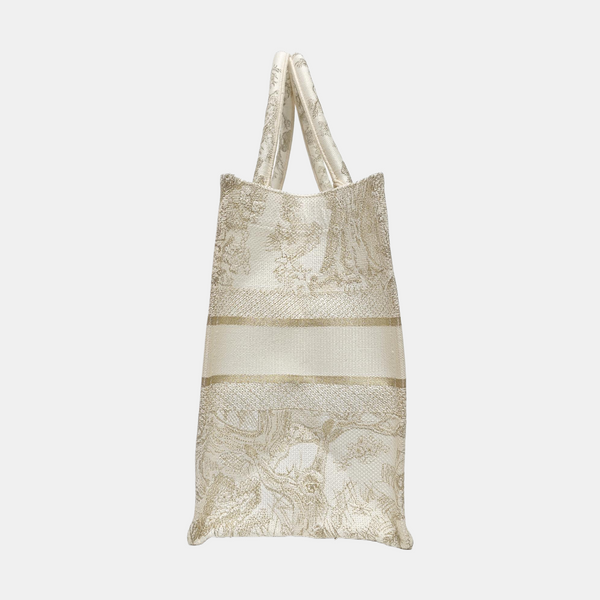 Book Tote Medium Canvas White