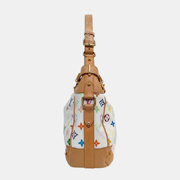 GRETA Monogram Coated Canvas White