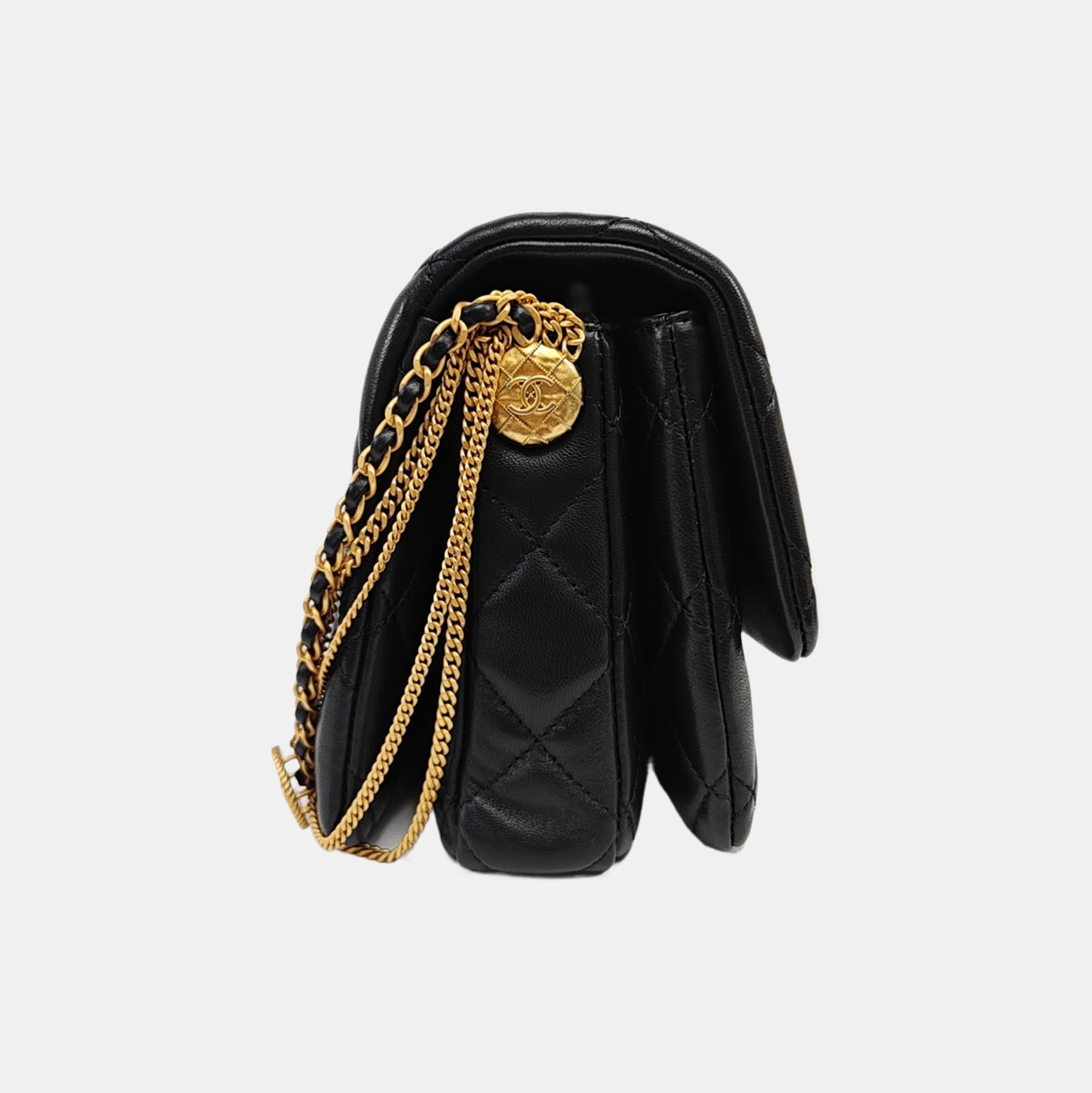 Quilted Lambskin Mini Black
