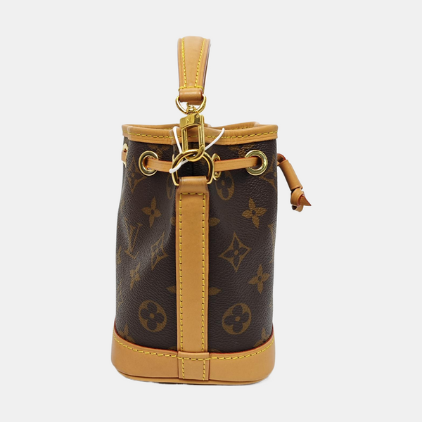 NOÉ Nano Monogram Coated Canvas Brown