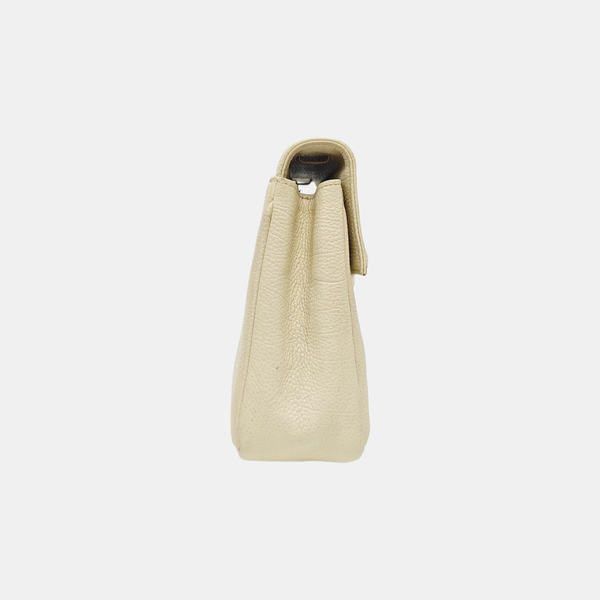 Calfskin Shoulder Bag White