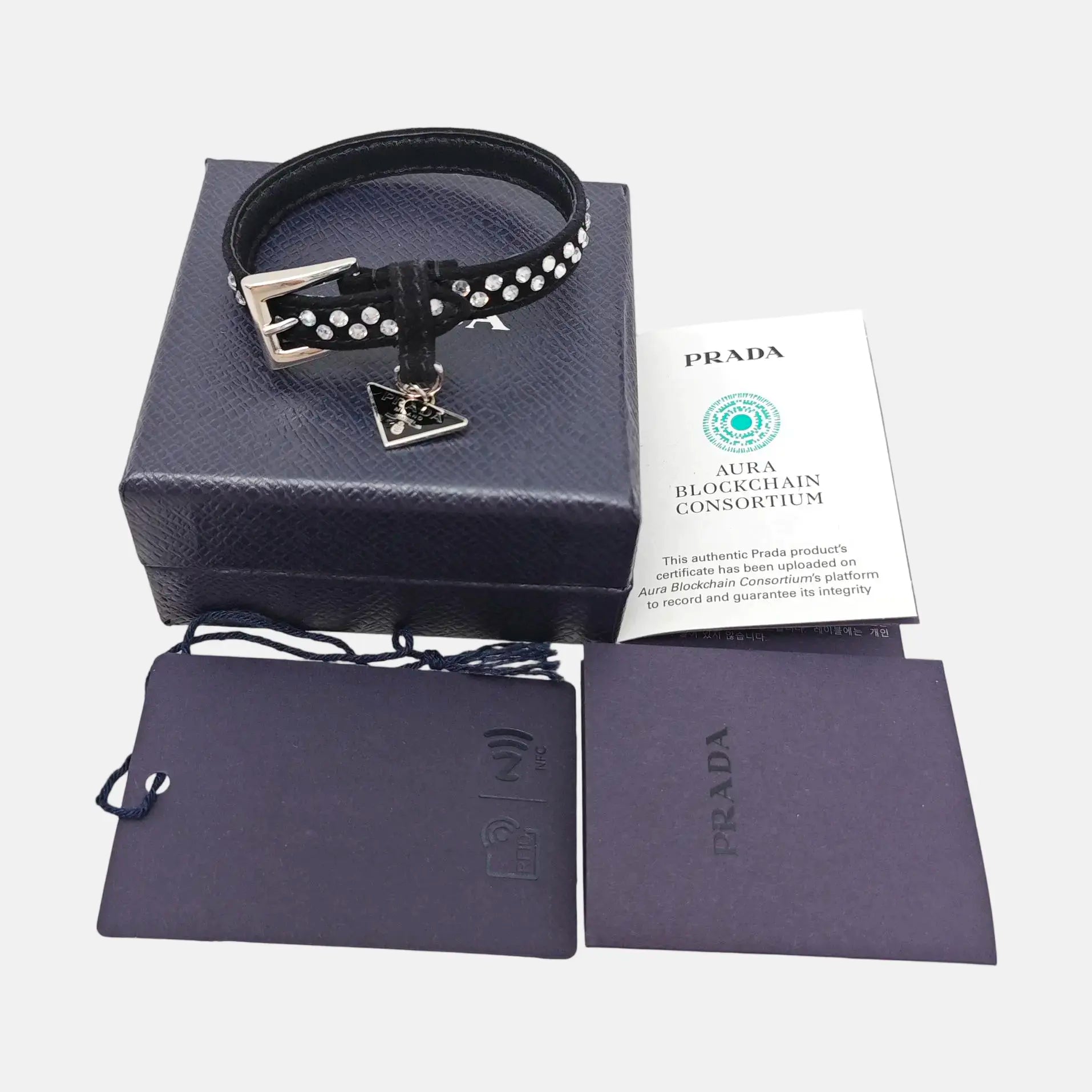 Synthetic Crystal Black Bracelet