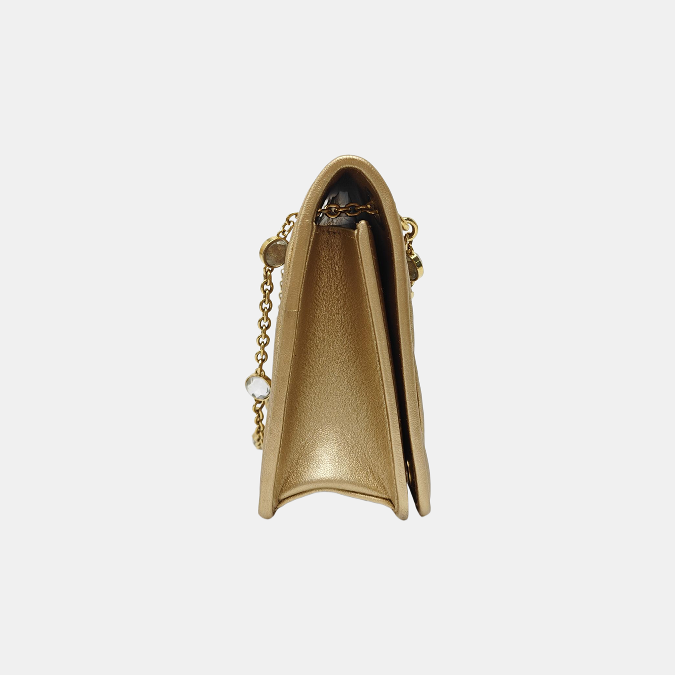 Matelassé Mini Quilted Lambskin Gold
