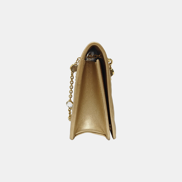 Matelassé Mini Quilted Lambskin Gold