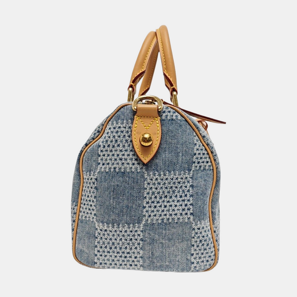 SPEEDY 25 Damier Canvas Blue