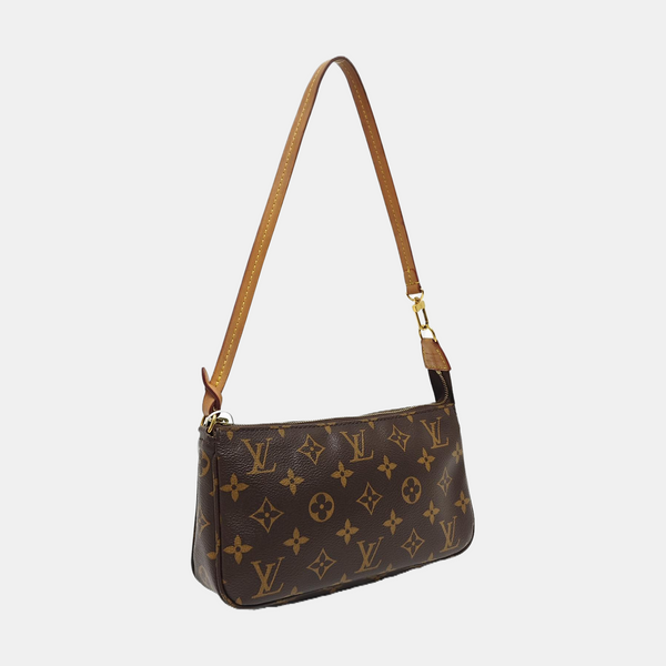 ACCESSOIRES GM Monogram Coated Canvas Brown