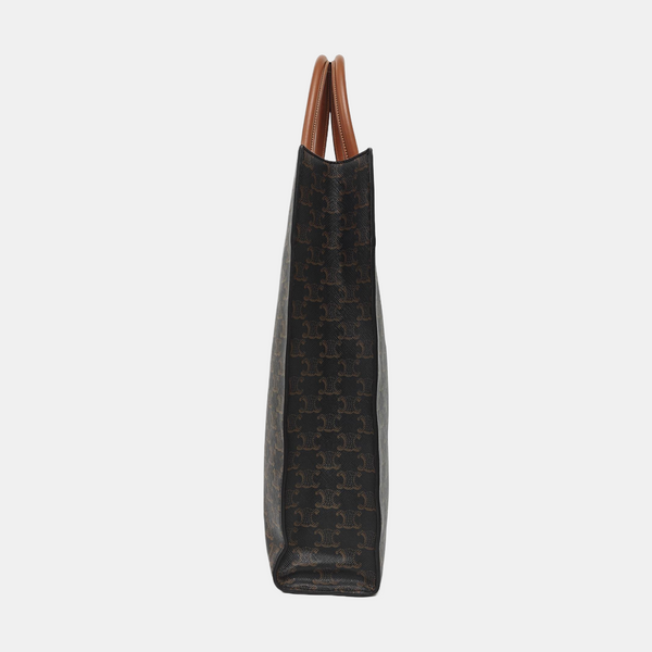 CABAS CELINE Medium Coated Canvas Brown