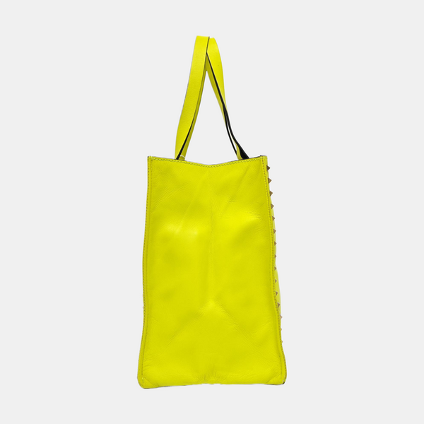 Rockstud Calfskin Yellow