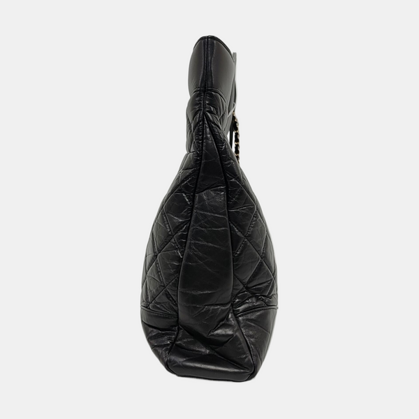 CHANEL 31 Large Quilted Vintage Calf Black