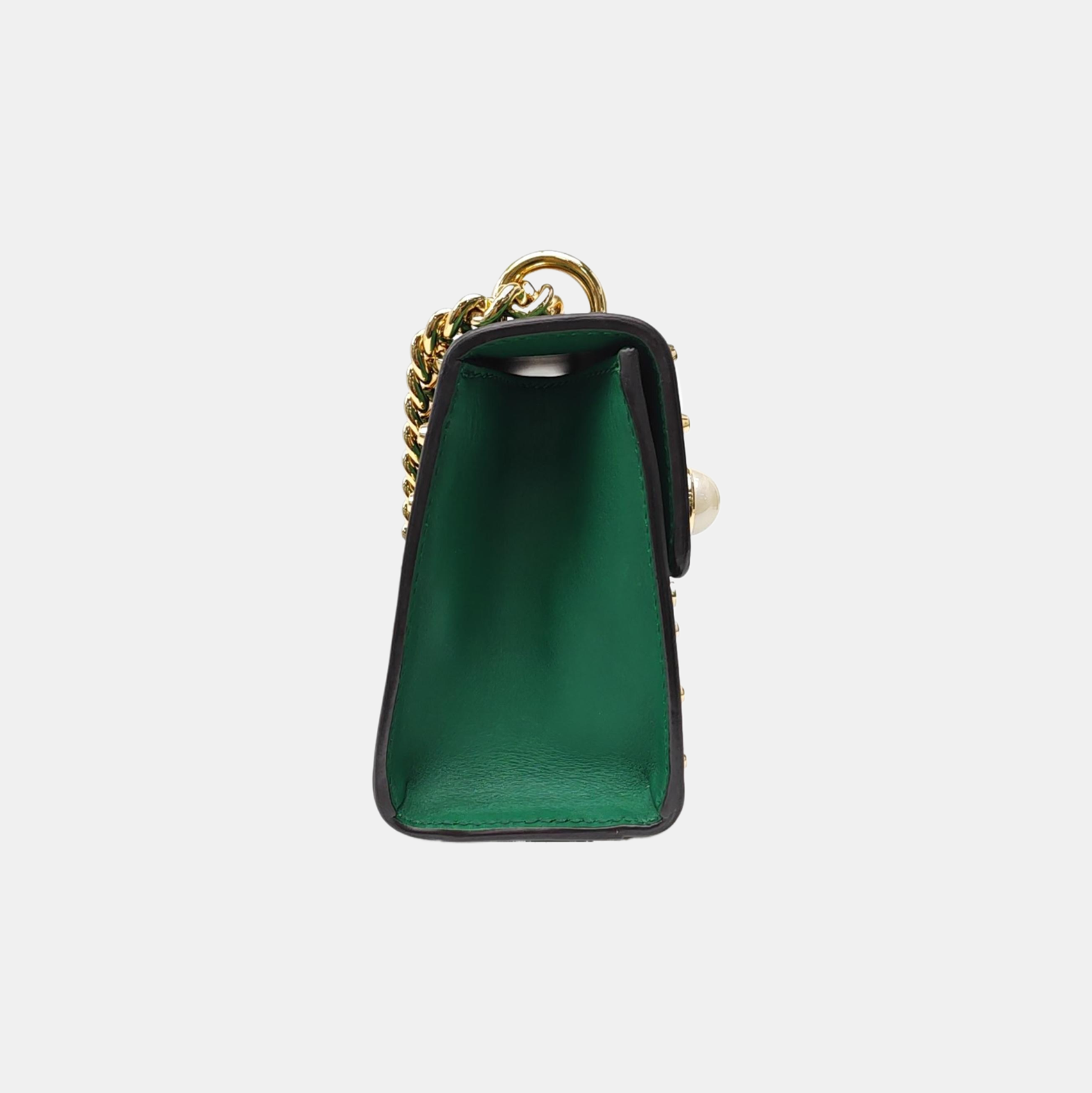 Padlock Small Calfskin Green