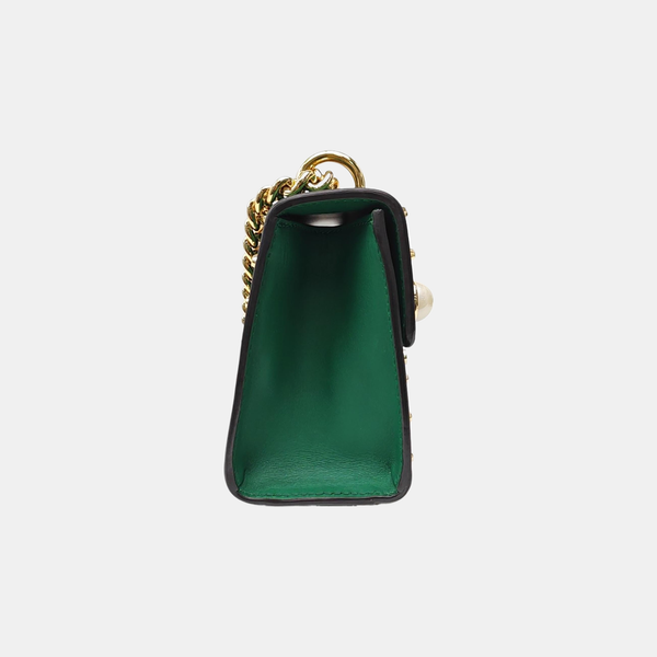 Padlock Small Calfskin Green