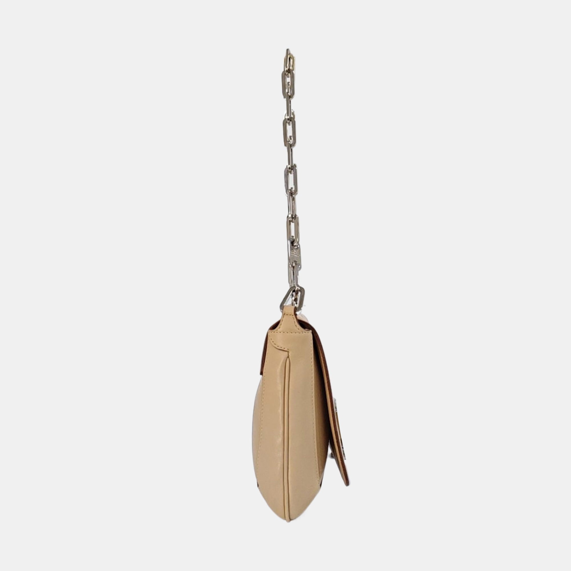 Calfskin Shoulder Bag Beige