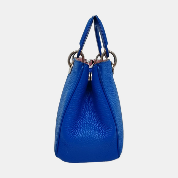 Authenticated pre-owned  Diorissimo Calfskin Blue - Tote Bag at Looply