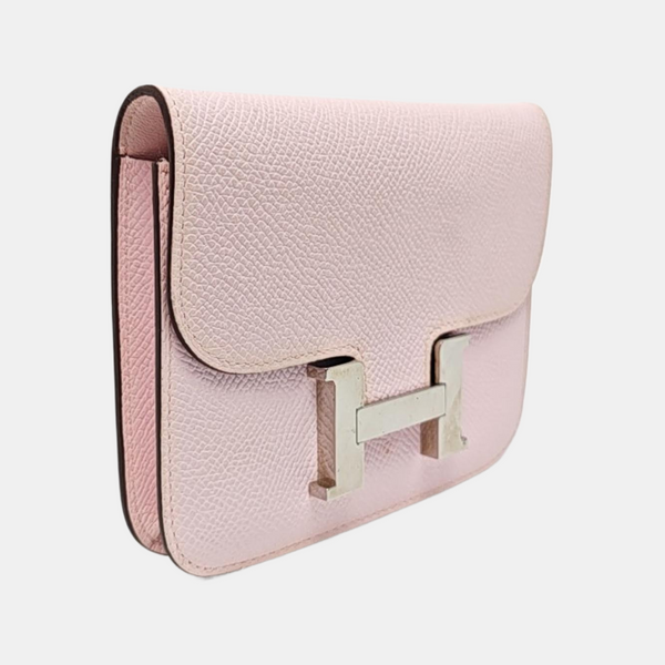 Constance Slim Epsom Pink Card Holder