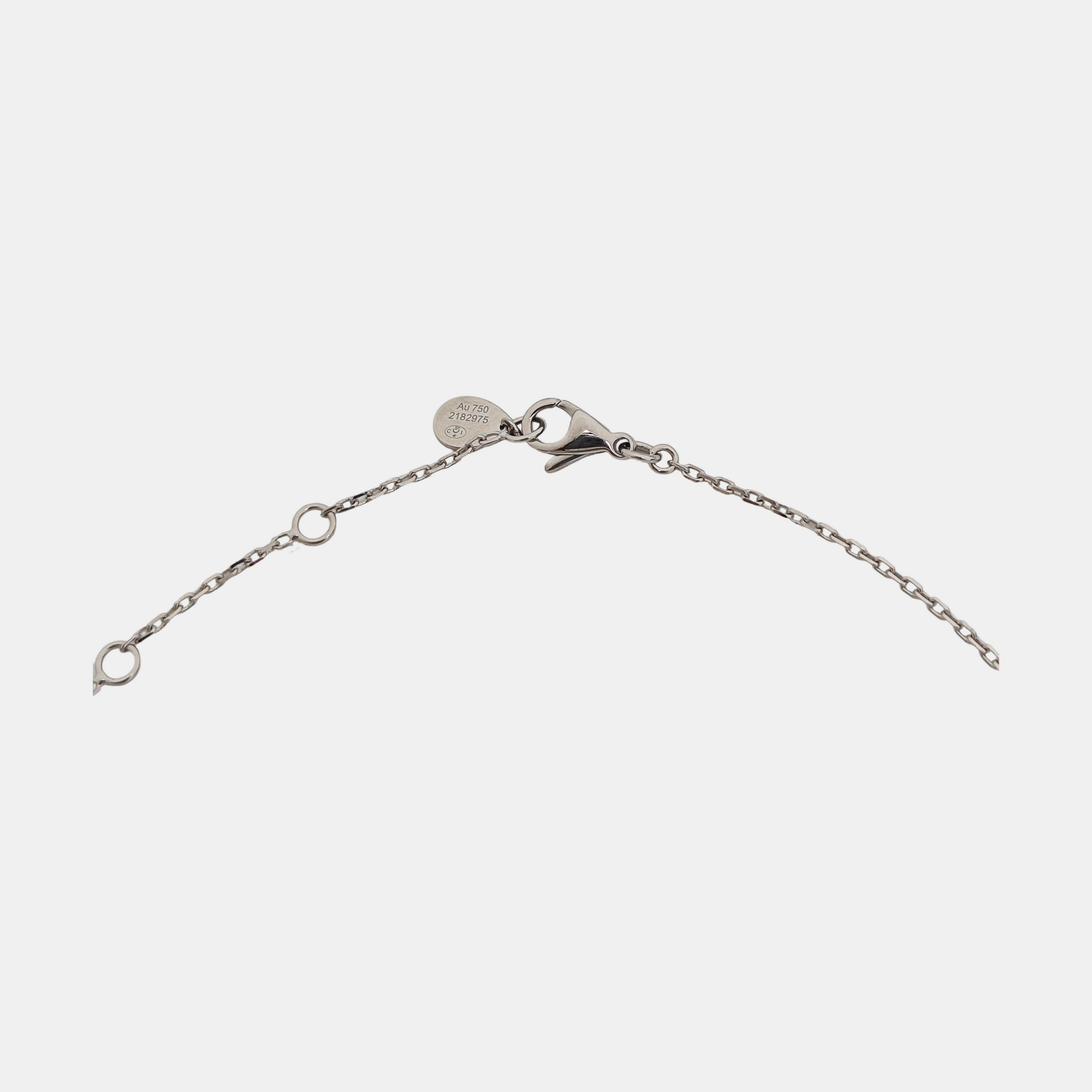 Joséphine Aigrette 18k White Gold Silver Necklace