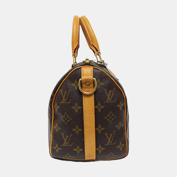 SPEEDY 25 Monogram Coated Canvas Brown