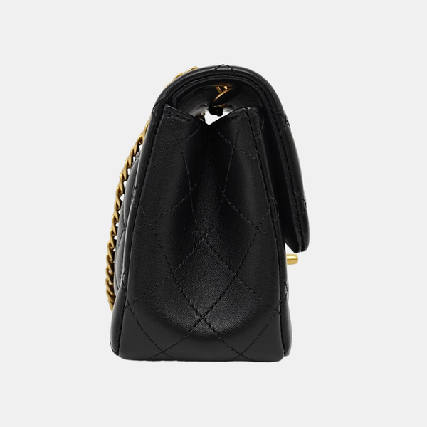 22SS Mini Quilted Lambskin Black