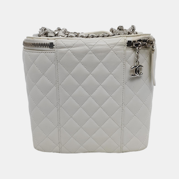 Quilted Lambskin White