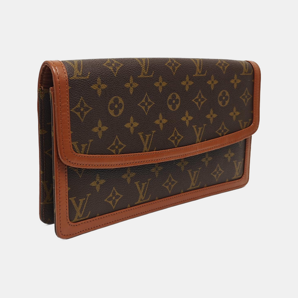 DAME GM Monogram Coated Canvas Brown