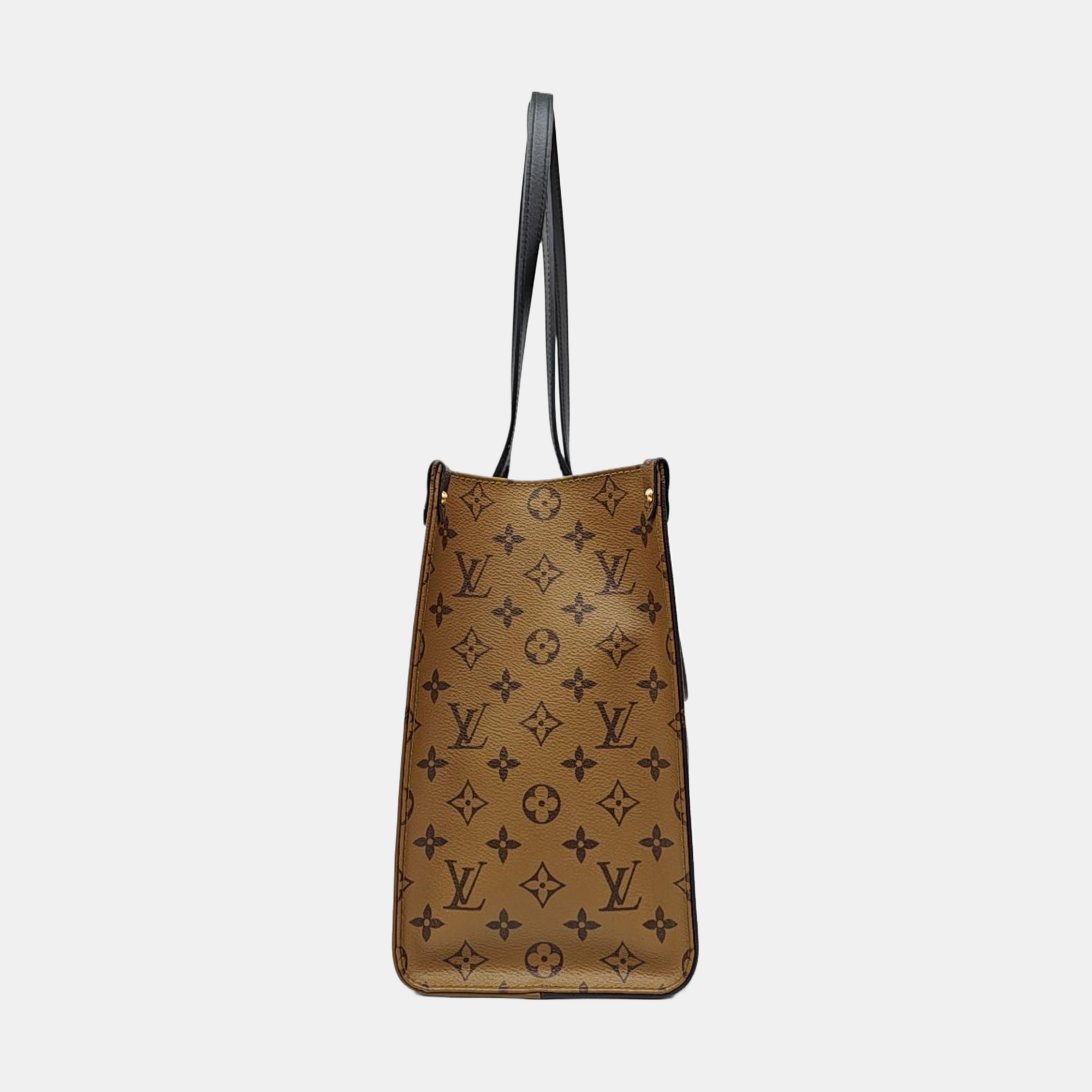 ONTHEGO MM Monogram Coated Canvas Brown