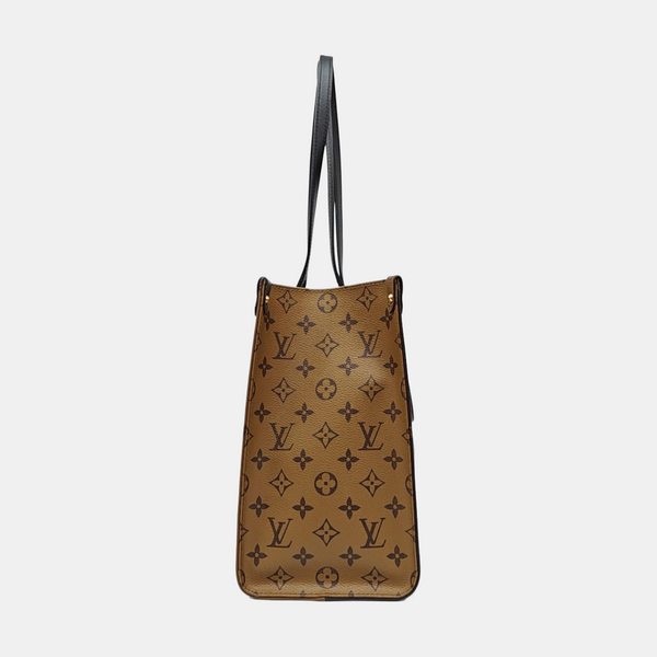 ONTHEGO MM Monogram Coated Canvas Brown
