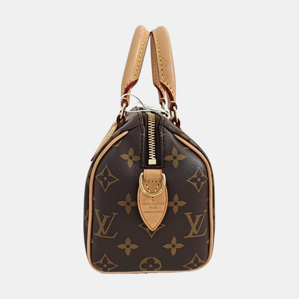 SPEEDY 20 Monogram Coated Canvas Brown