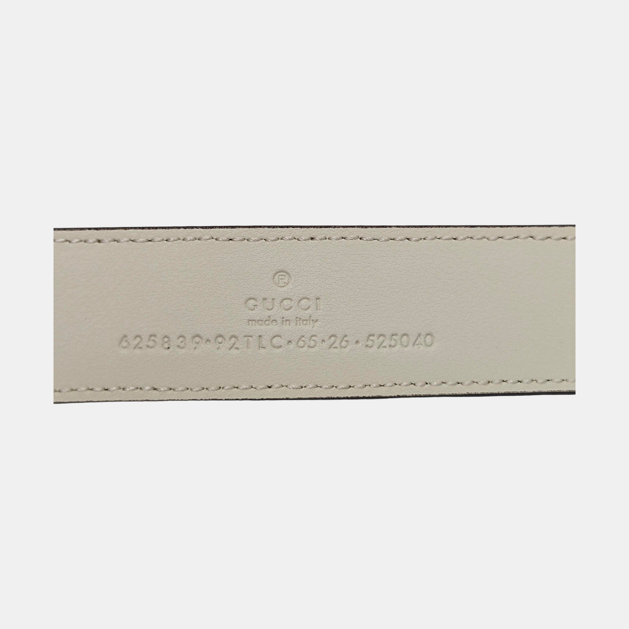 Leather Belt Beige