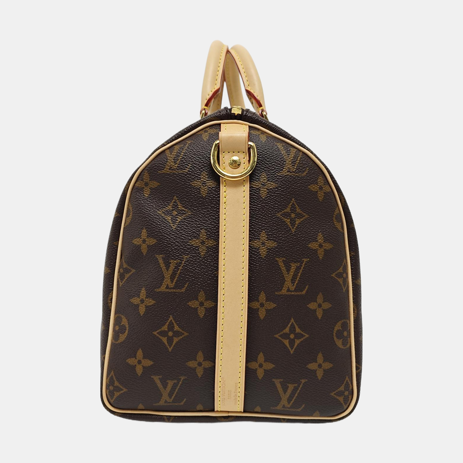 SPEEDY 30 Monogram Coated Canvas Brown