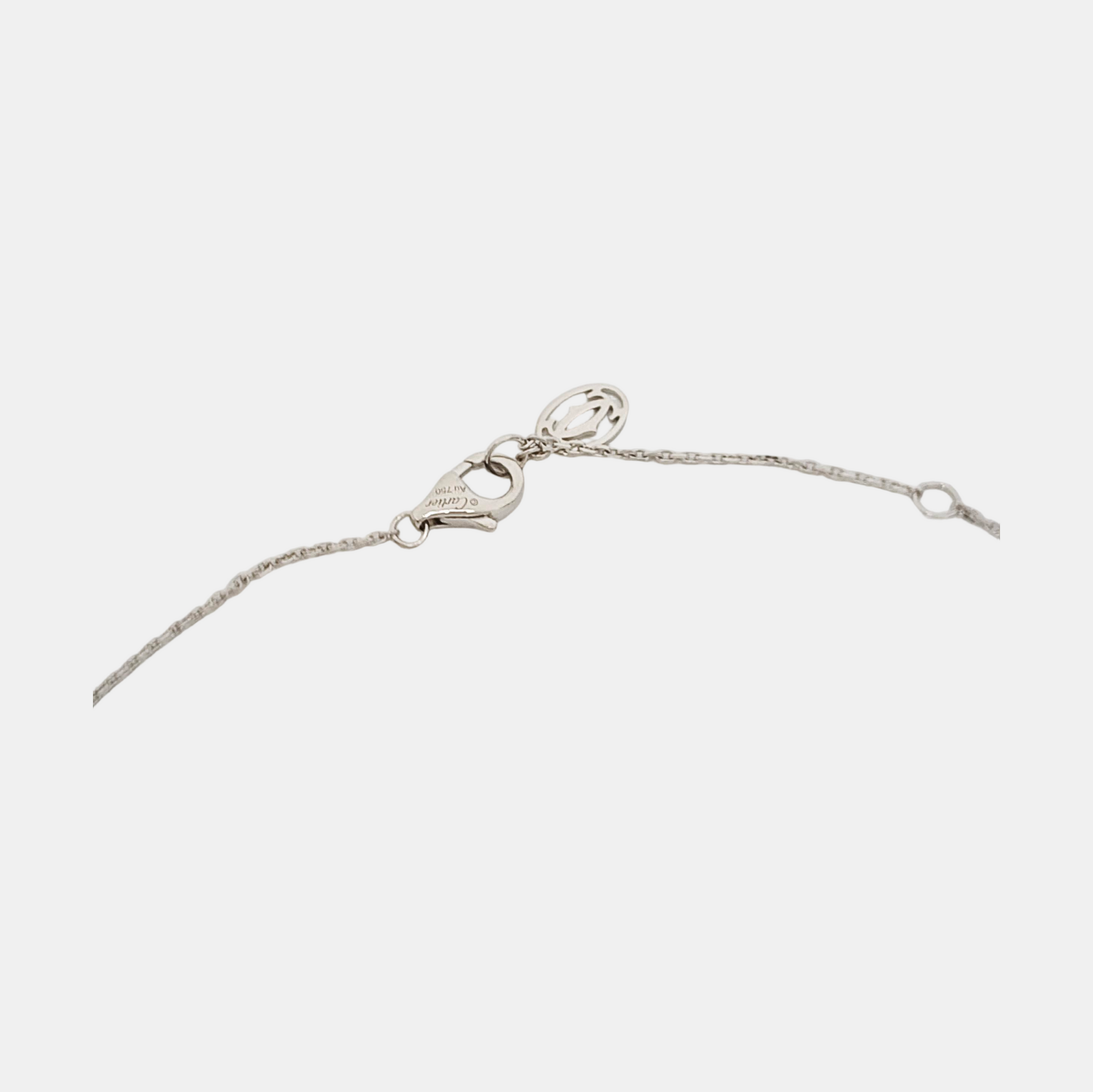 CARTIER D'AMOUR 18k White Gold Silver Necklace