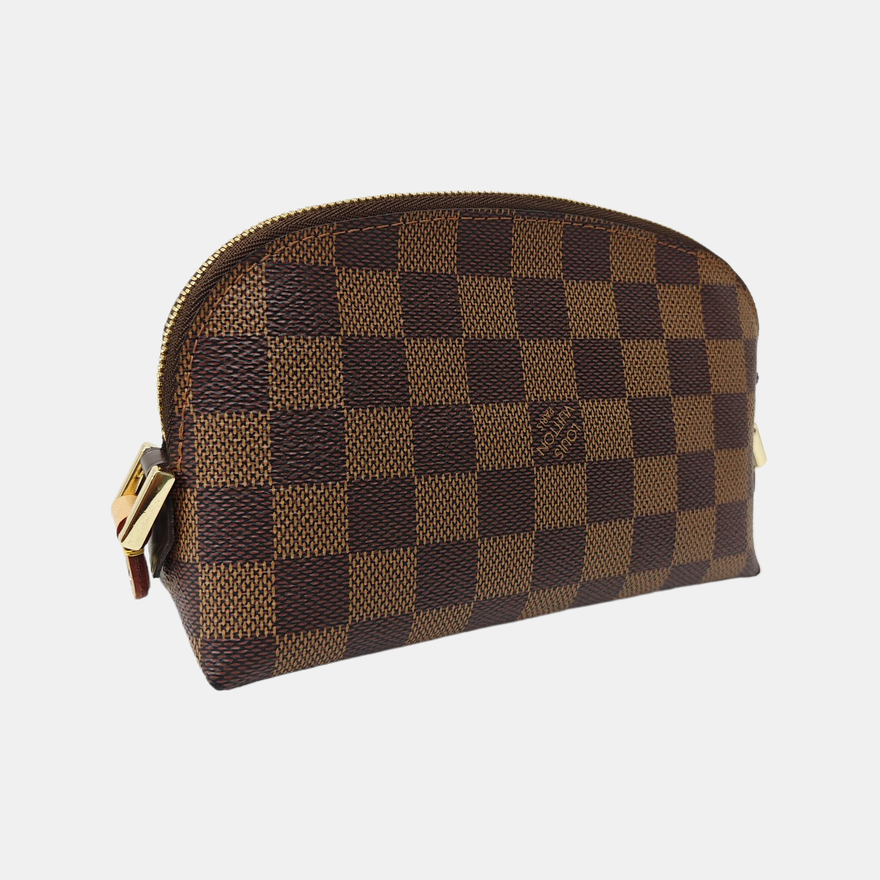 COSMETIC PM Damier Ebene Coated Canvas Brown