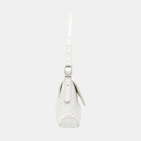 Calfskin Shoulder Bag White