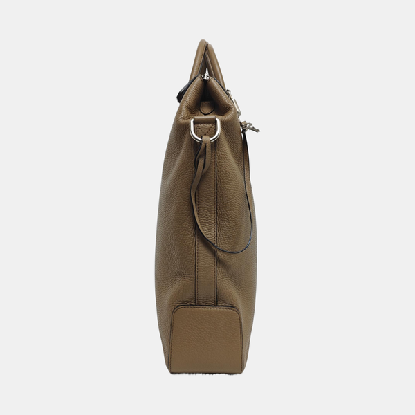 Calfskin Shoulder Bag Brown
