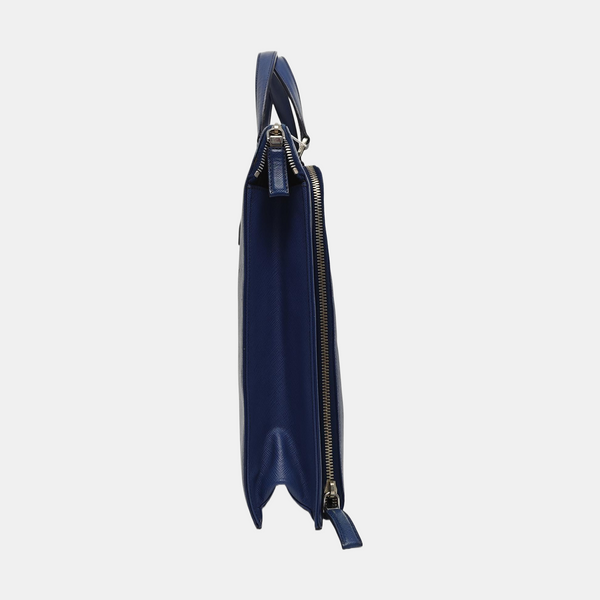 Saffiano Calfskin Tote Bag Blue