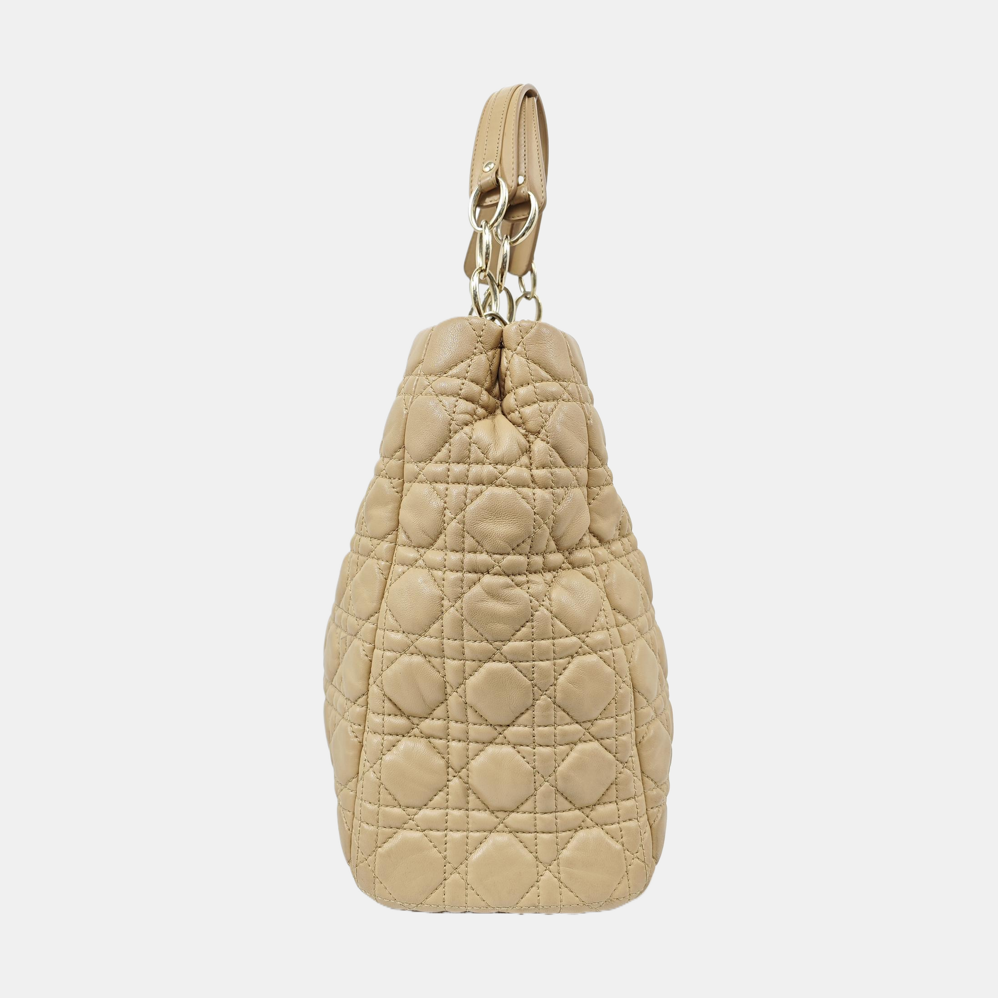 Dior Soft Cannage Calfskin Beige