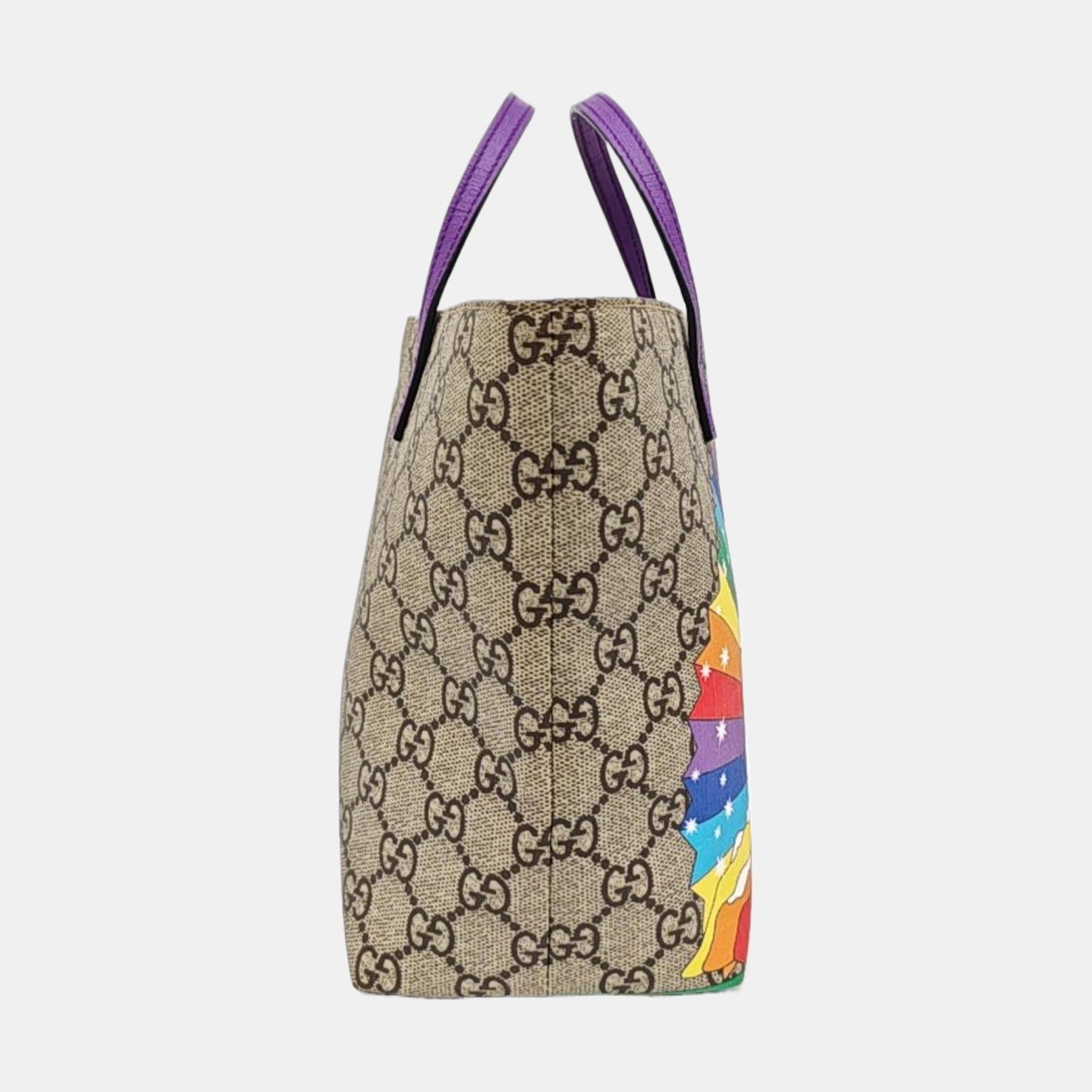Monogram Coated Canvas Tote Bag Beige