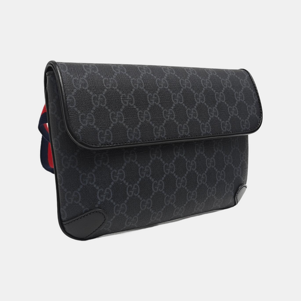 Neo Vintage Monogram Coated Canvas Black