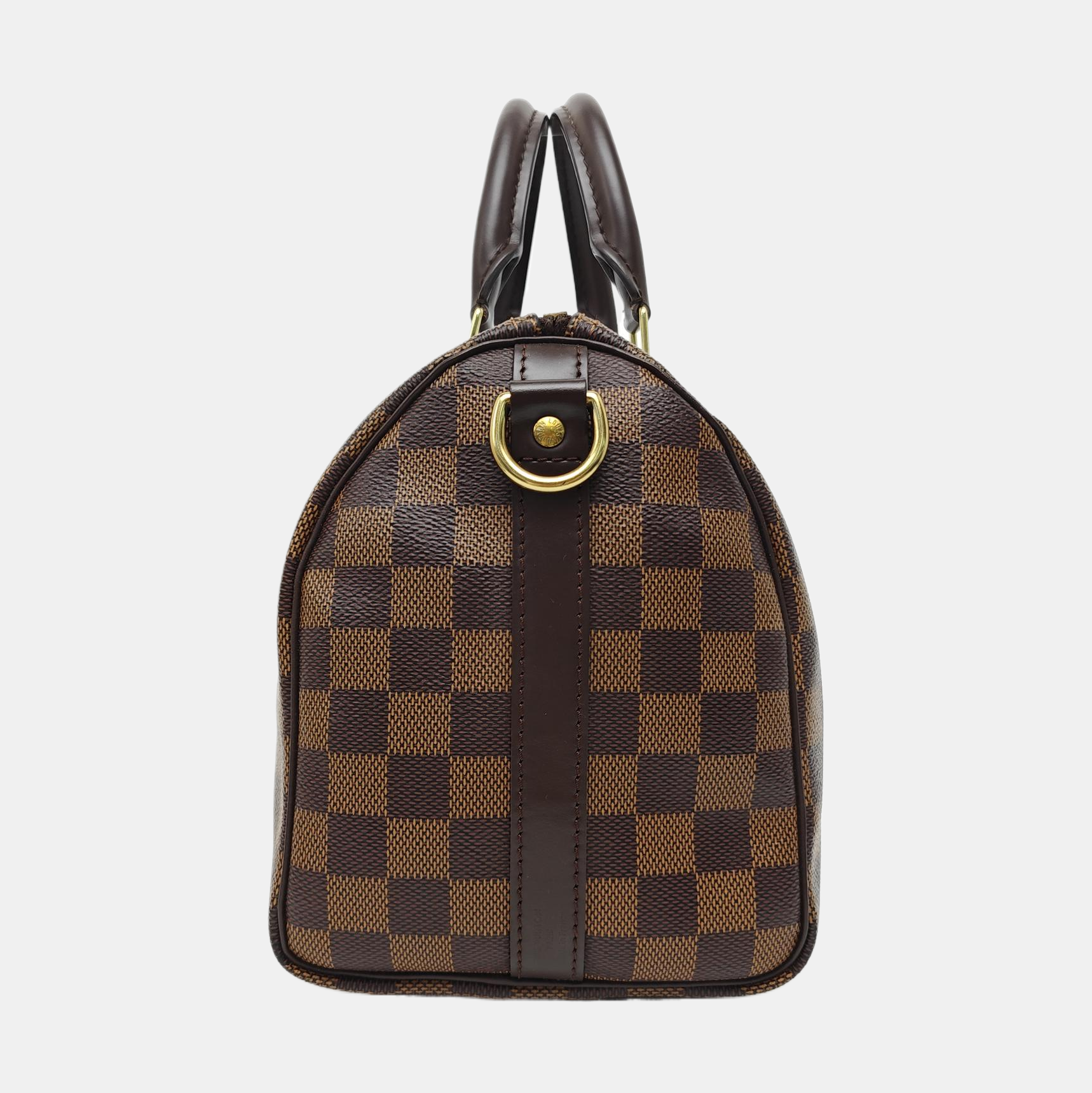 SPEEDY 25 Damier Ebene Coated Canvas Brown