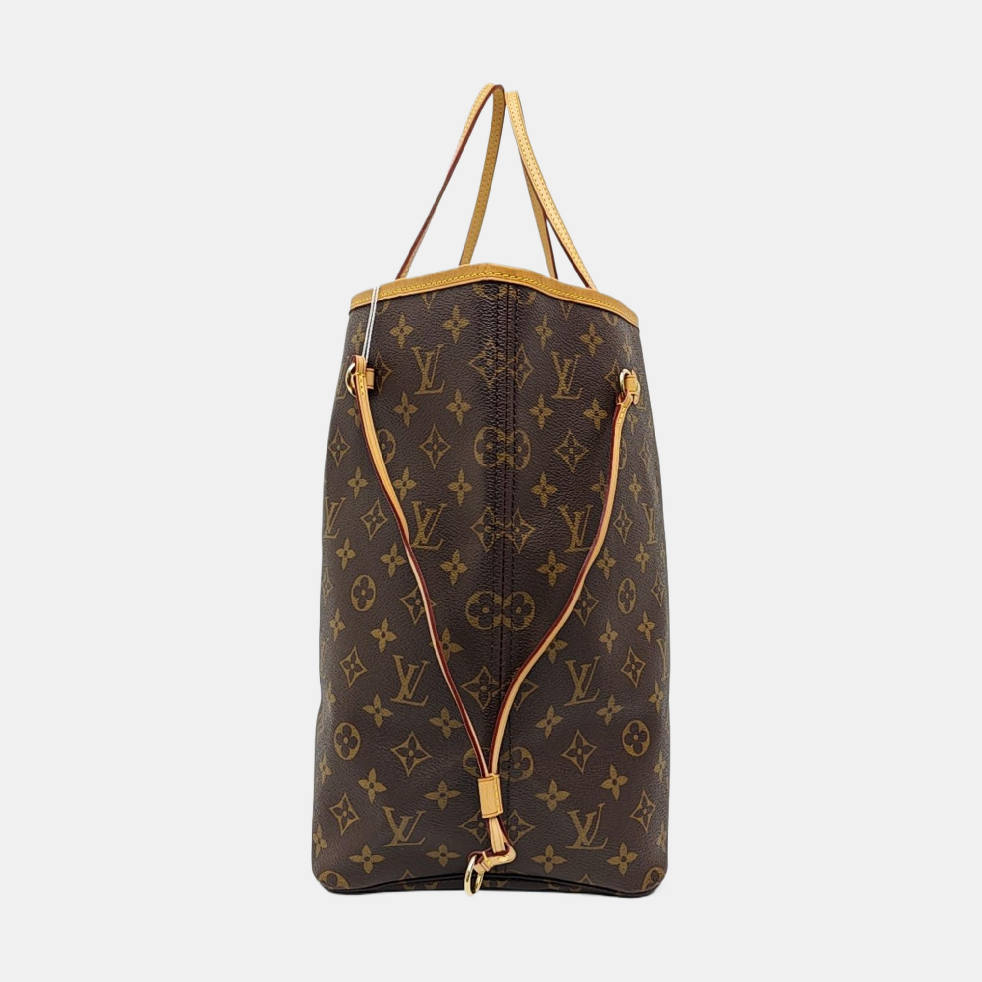 NEVERFULL GM Monogram Coated Canvas Brown