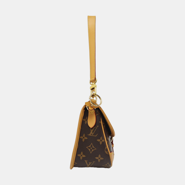DIANE Monogram Coated Canvas Brown